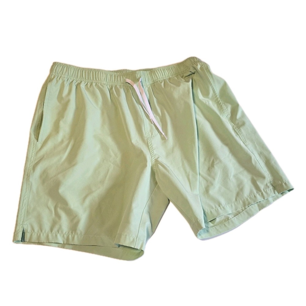 Bear Bottom Beach Shorts Swim Trunks Mens XL Green Summer Surfing Vacation